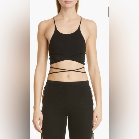 DUNDAS Cyrus Viscose Jersey Halter Wrap Top - Picture 1 of 9